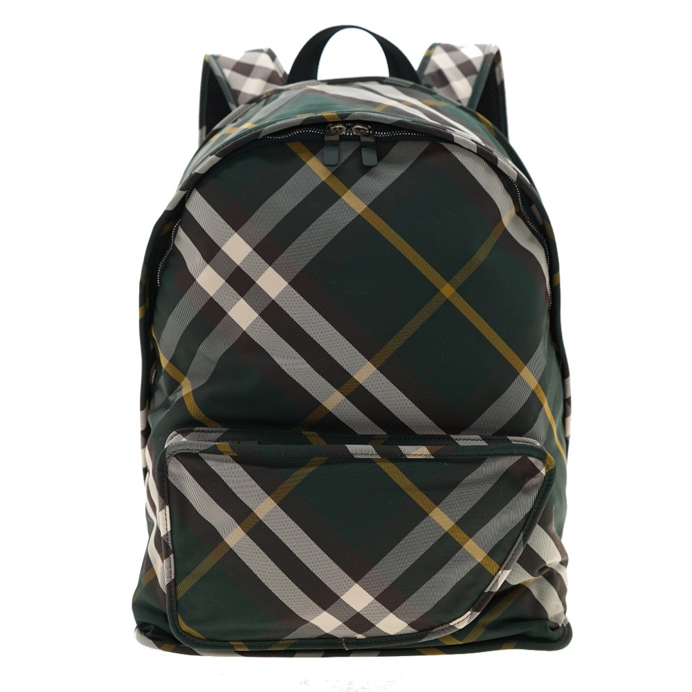 Burberry Shield Backpack Checkered Ivy Polyamide New